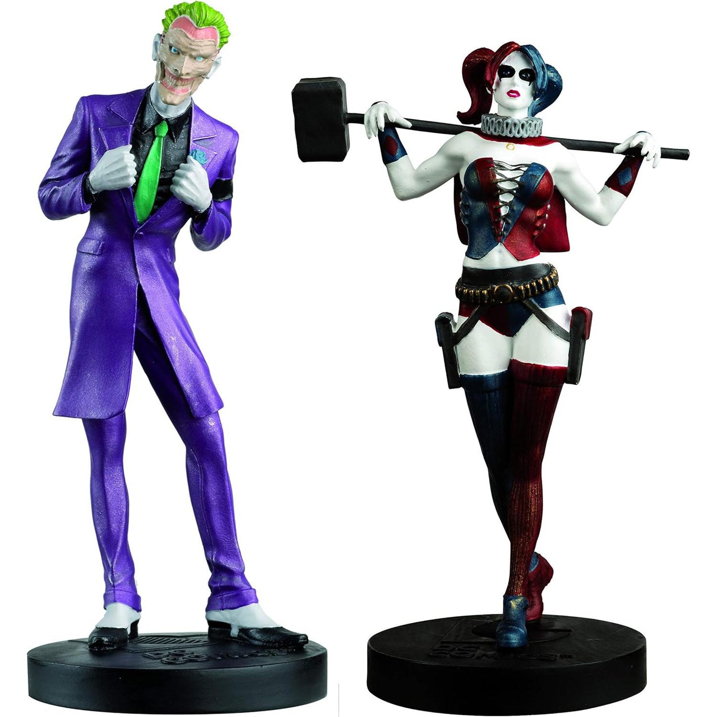 Eaglemoss DC Batman The Joker & Harley Quinn Figurines - Masterpiece Collection