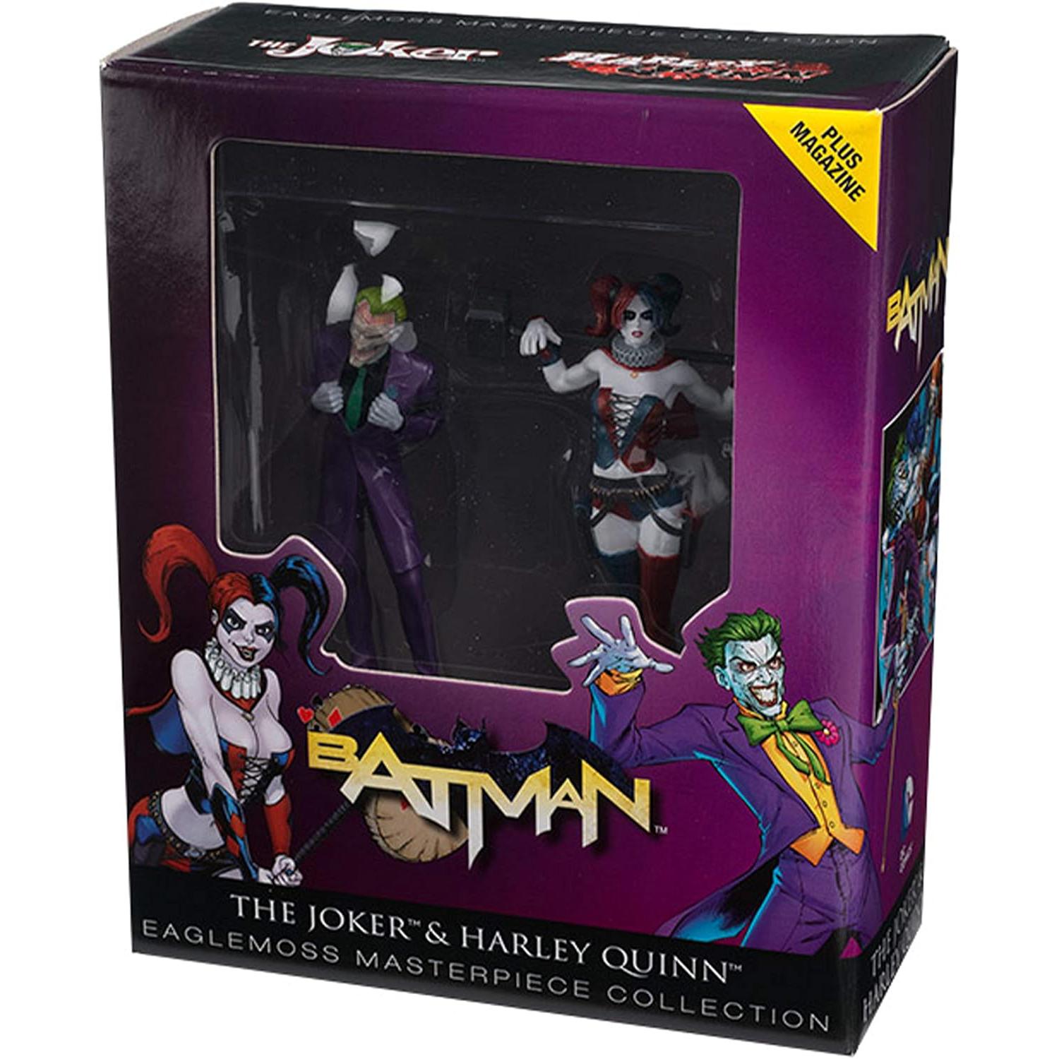 Eaglemoss DC Batman The Joker & Harley Quinn Figurines - Masterpiece Collection