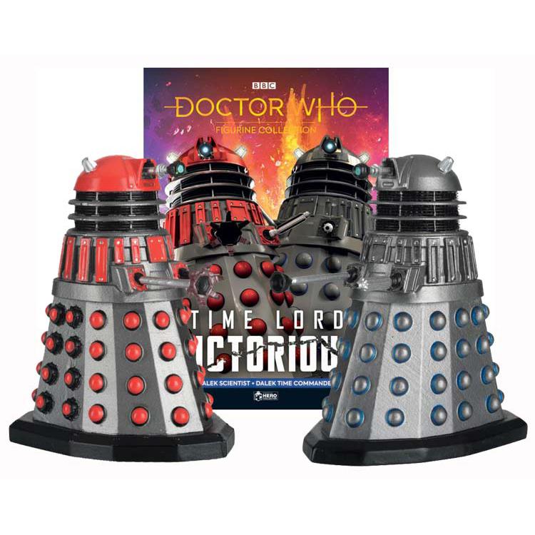 Eaglemoss Doctor Who Time Lord Victorious - Commander & Dalek Scientist Box Set