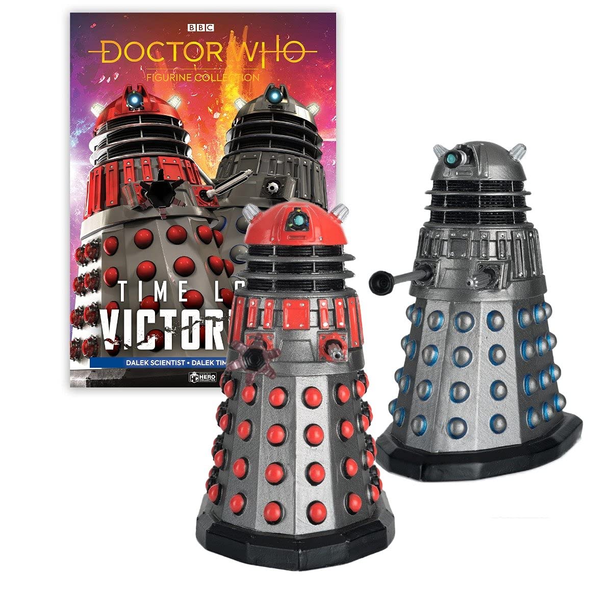 Eaglemoss Doctor Who Time Lord Victorious - Commander & Dalek Scientist Box Set