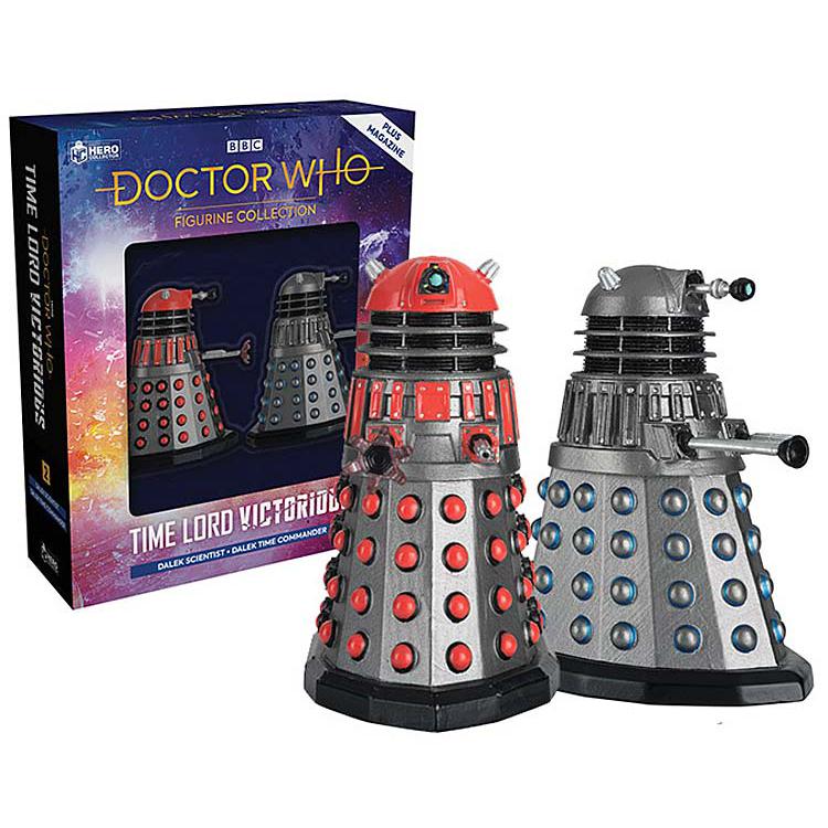 Eaglemoss Doctor Who Time Lord Victorious - Commander & Dalek Scientist Box Set