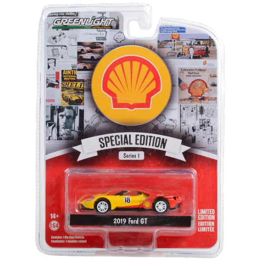 Greenlight 1:64 2019 Ford GT Shell Oil Special Edition Livery 41125-E