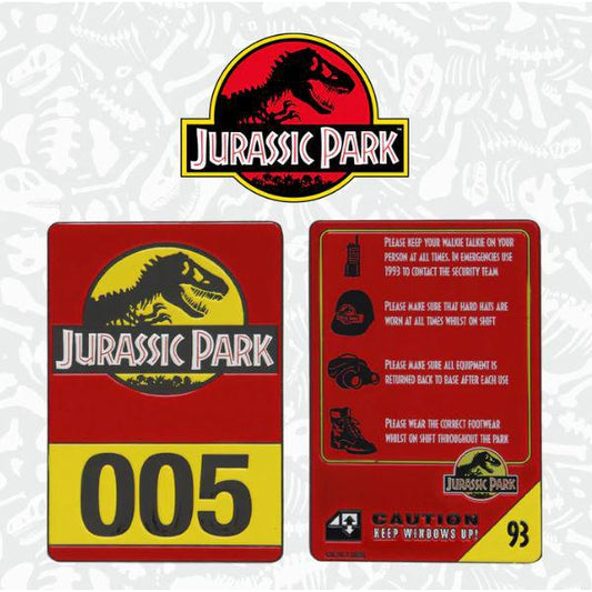 Jurassic Park 30th Anniversary Limited Edition Replica Jeep I.D Card Fanattik
