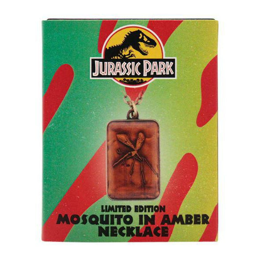 Jurassic Park Limited Edition Unisex Mosquito In Amber Necklace Fanattik