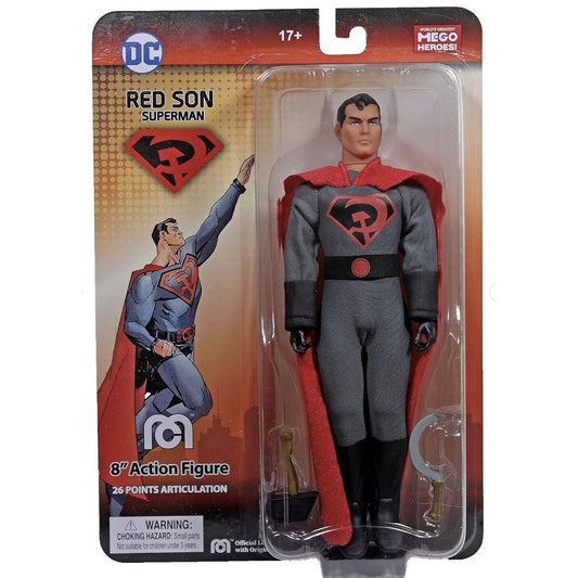 Mego DC Superman Red Son 8" Action Figure