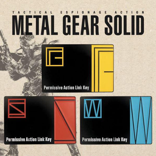 Metal Gear Solid Limited Edition Metal PAL Keycard Set Of 3