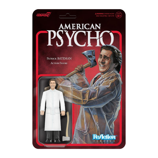 Super7 American Psycho ReAction Figure Wave 1 - Patrick Bateman (Raincoat) PRE-ORDER