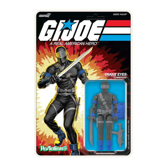 Super7 G.I. Joe ReAction+ Figure Wave 1 - Snake Eyes (Comic) PRE-ORDER