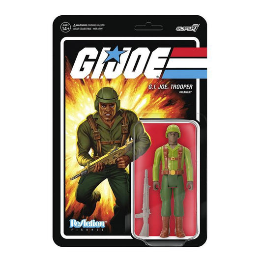 Super7 G.I. Joe ReAction Greenshirt Trooper Brown Action Figure