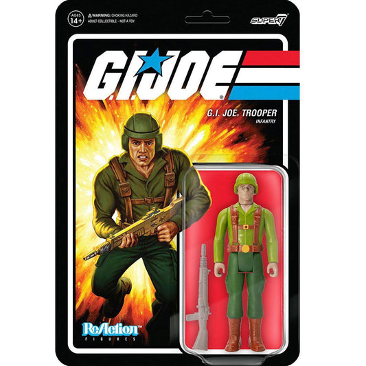 Super7 G.I. Joe ReAction Greenshirt Trooper Tan Action Figure