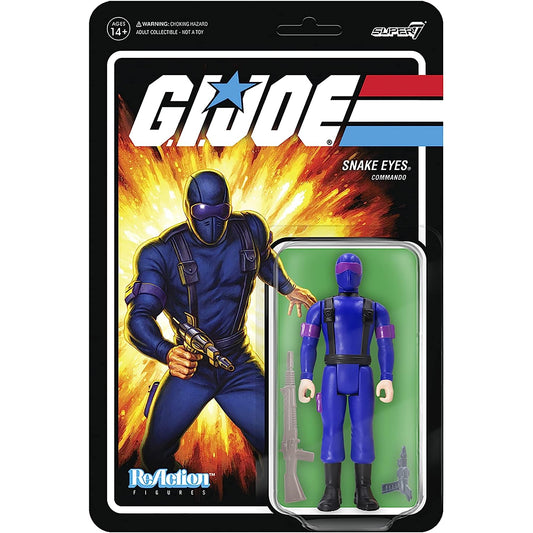 Super7 G.I. Joe ReAction Snake Eyes Commando Action Figure