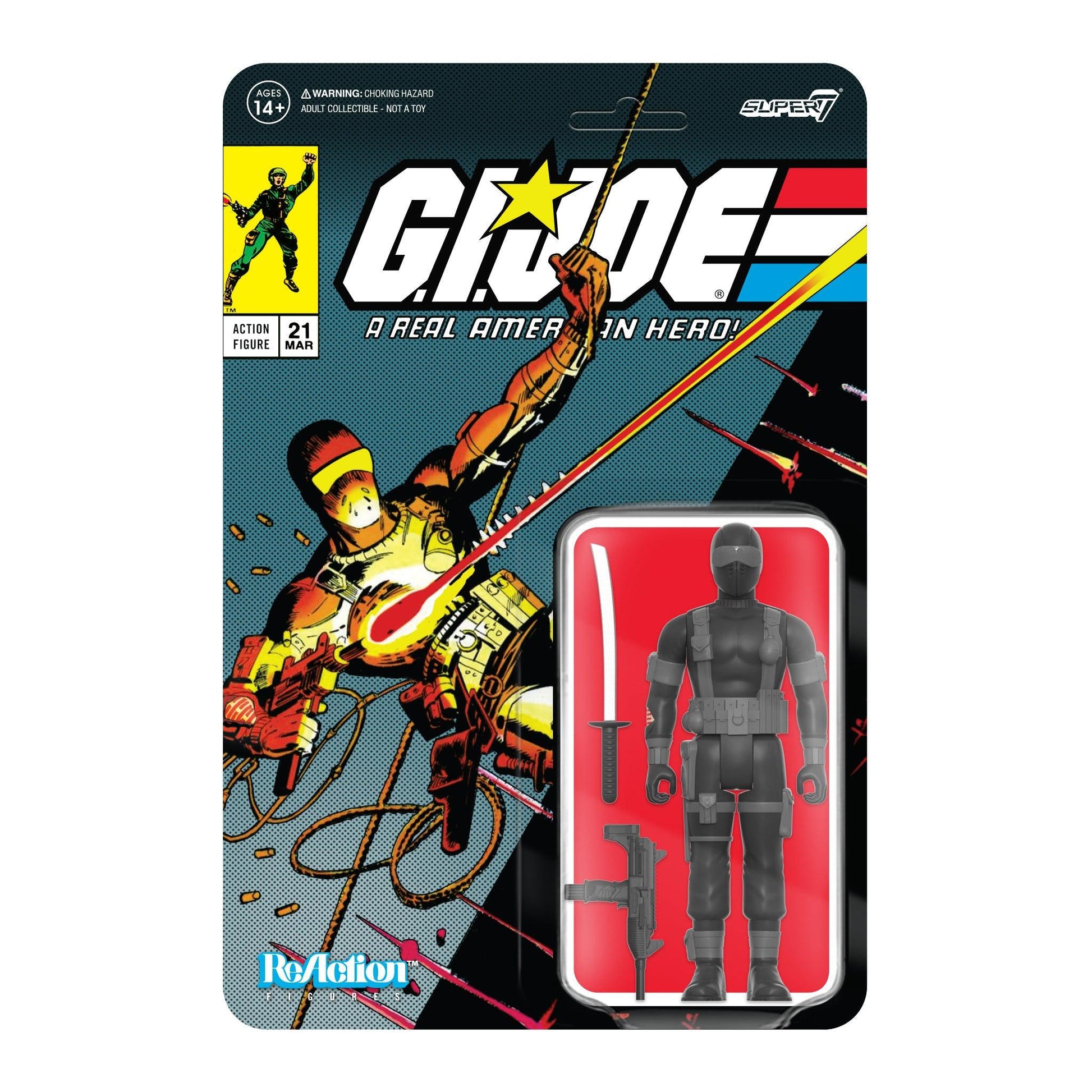 Super7 G.I. Joe Reaction Snake Eyes (Comic Version 2) SDCC Exclusive Action Figure - COMING SOON