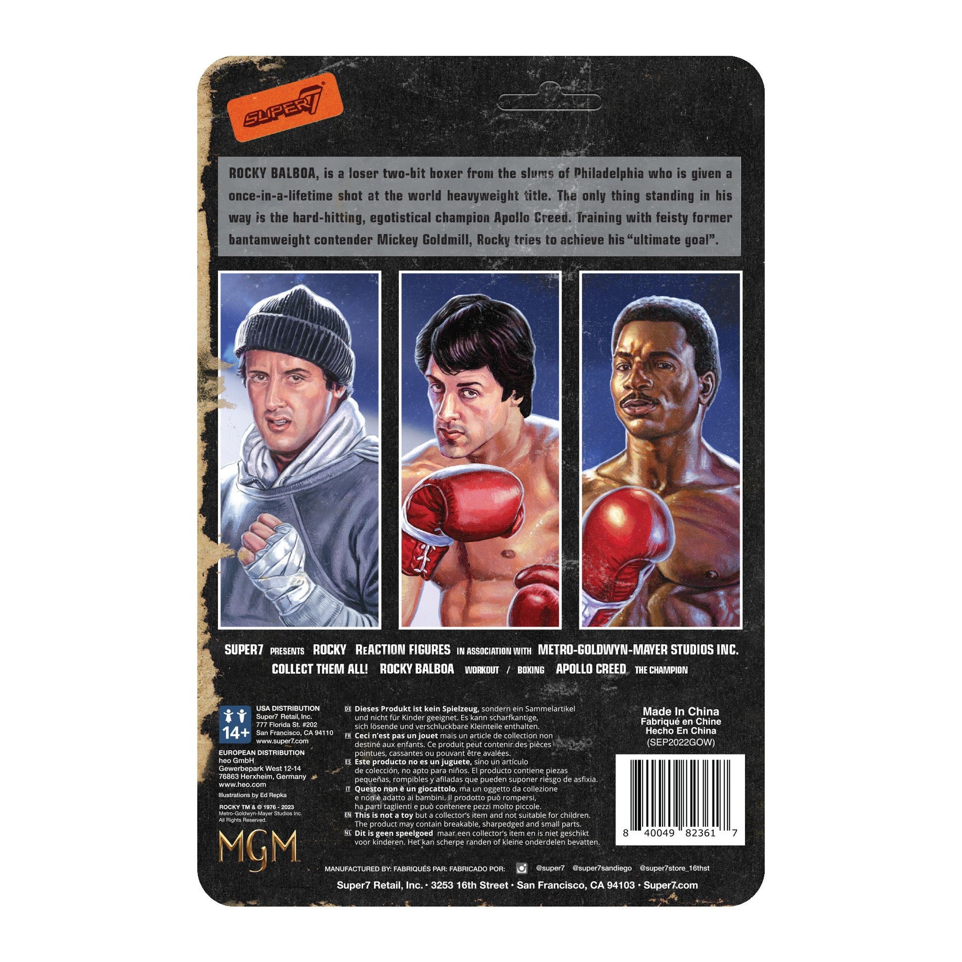 Super7 Rocky ReAction Figure Wave 2 - Apollo Creed (Boxing)