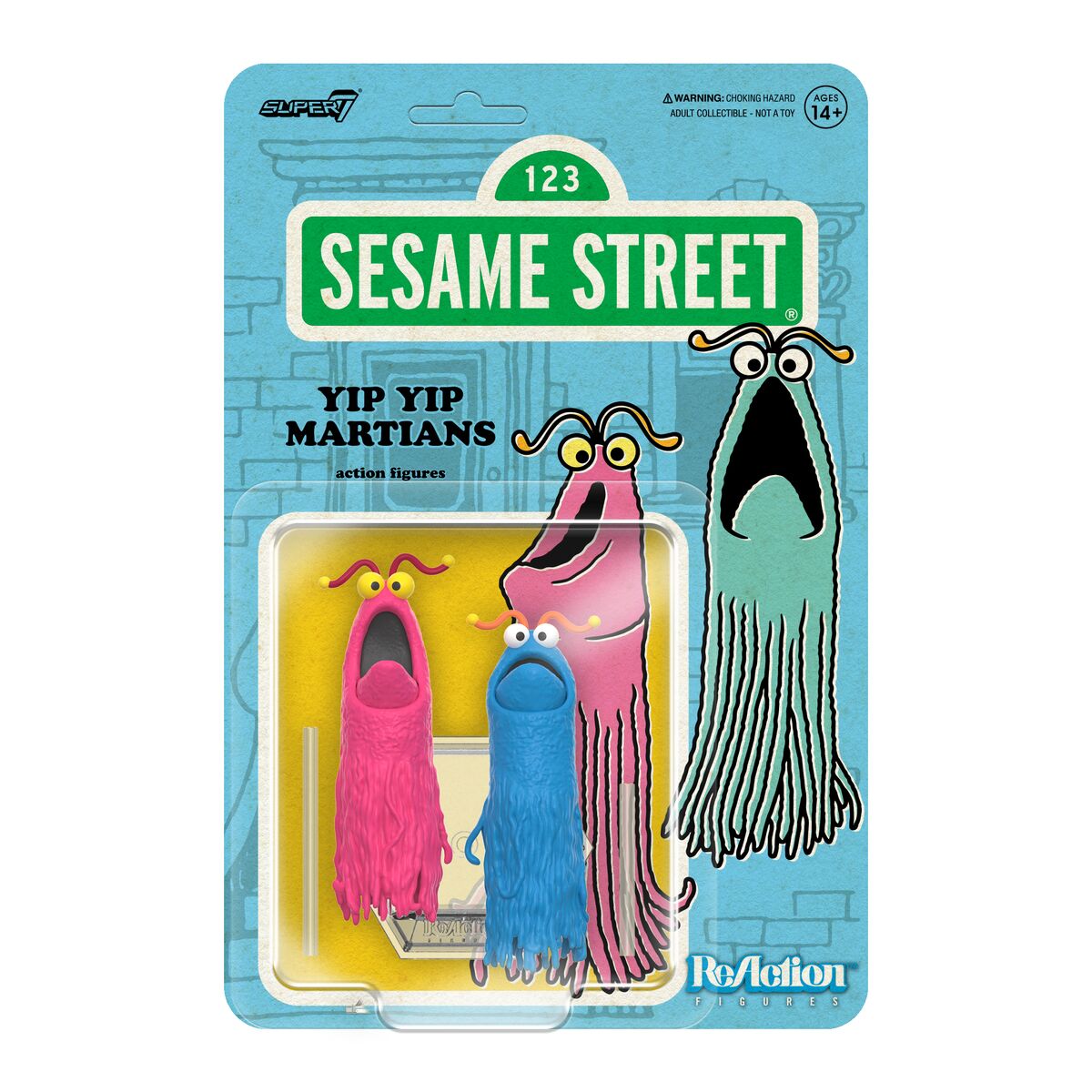 Super7 Sesame Street ReAction Figure Wave 1 - Yip Yip Martians