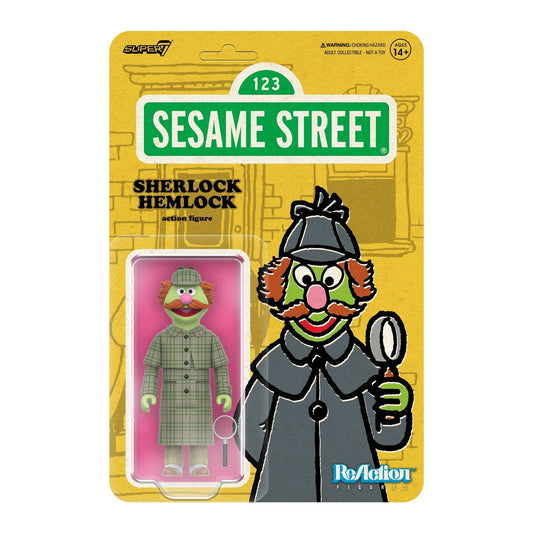 Super7 Sesame Street ReAction Figure Wave 3 - Sherlock Hemlock PRE-ORDER