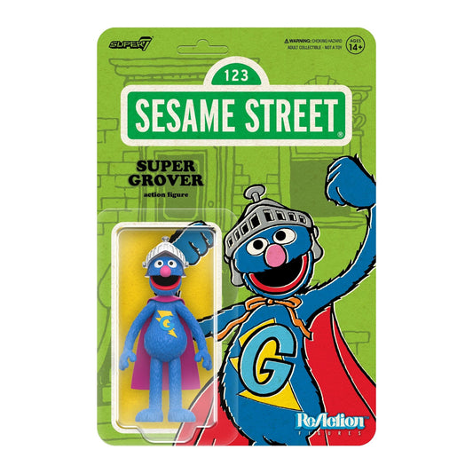 Super7 Sesame Street ReAction Figure Wave 3 - Super Grover PRE-ORDER