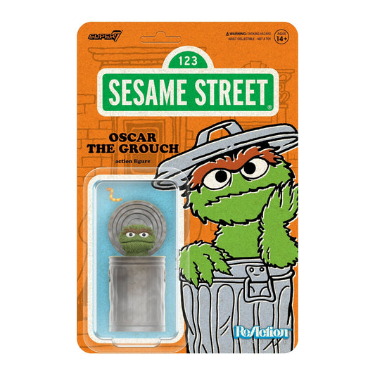 Super7 Sesame Street ReAction Wave 2 - Oscar The Grouch Action Figure PRE-ORDER
