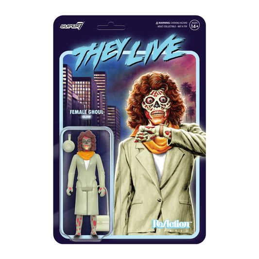 Super7 They Live ReAction Figure Wave 2 - Female Ghoul (Glow) PRE-ORDER