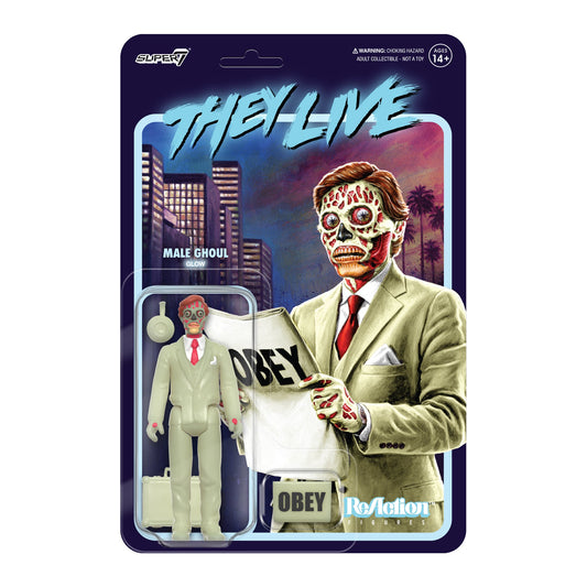 Super7 They Live ReAction Figure Wave 2 - Male Ghoul (Glow) PRE-ORDER