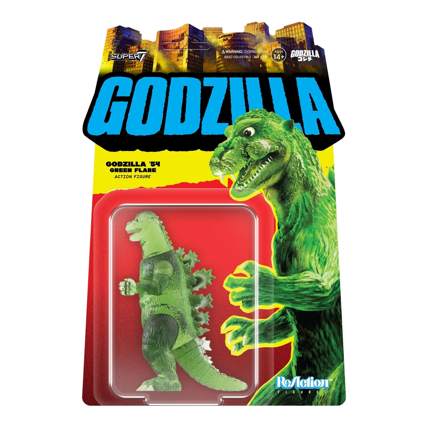 Super7 Toho ReAction Figure Wave 7 - Godzilla 1954 (Semi-Clear Green) PRE-ORDER