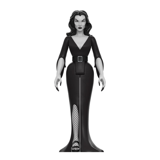 Super7 Vampira ReAction Figure - Vampira (Plan 9 Greyscale) PRE-ORDER