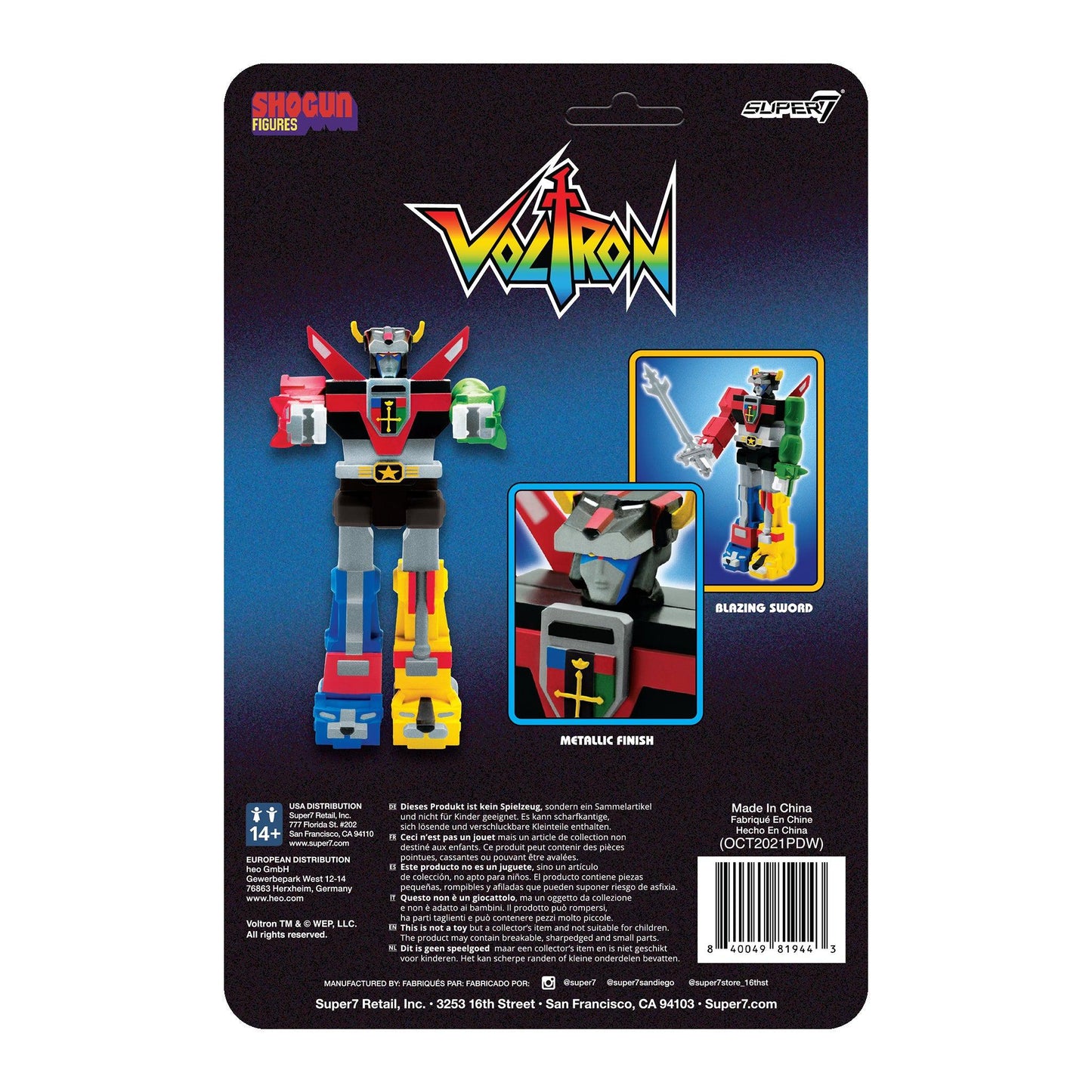 Super7 Voltron ReAction Figure - Voltron (Shogun) PRE-ORDER