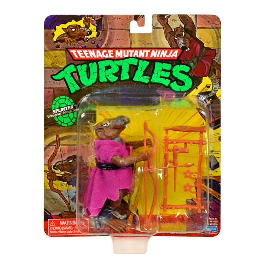 Teenage Mutant Ninja Turtles Classic Retro Splinter 10cm Action Figure - COMING SOON