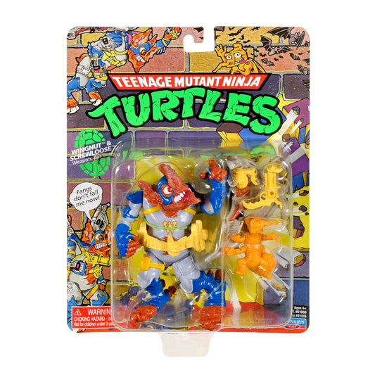 Teenage Mutant Ninja Turtles Classic Retro Wingnut & Screwloose 10cm Action Figure - COMING SOON