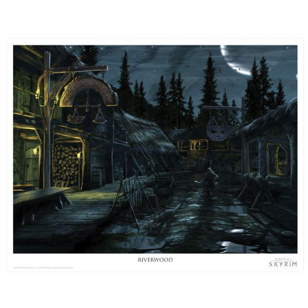 The Elder Scrolls V Skyrim Limited Edition Lithograph Art Print Set