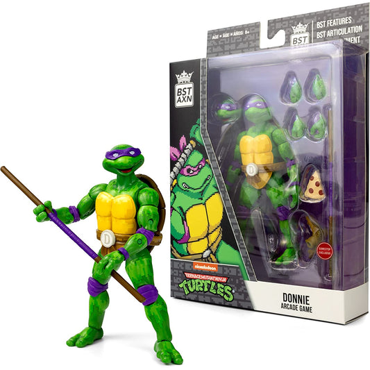 The Loyal Subjects BST AXN Teenage Mutant Ninja Turtles NES 8-Bit Donatello Exclusive Action Figure