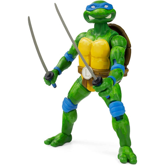 The Loyal Subjects BST AXN Teenage Mutant Ninja Turtles NES 8-Bit Leonardo Exclusive Action Figure