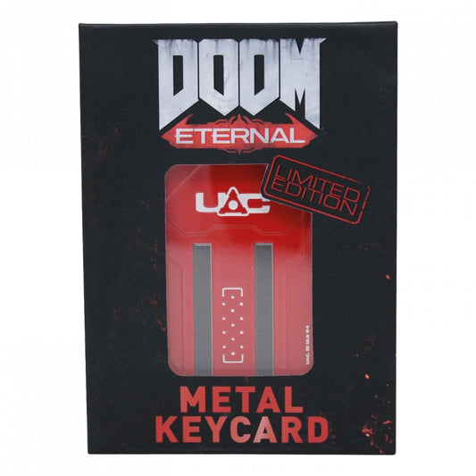 Fanattik Doom Eternal Limited Edition Replica Red Metal Key Card