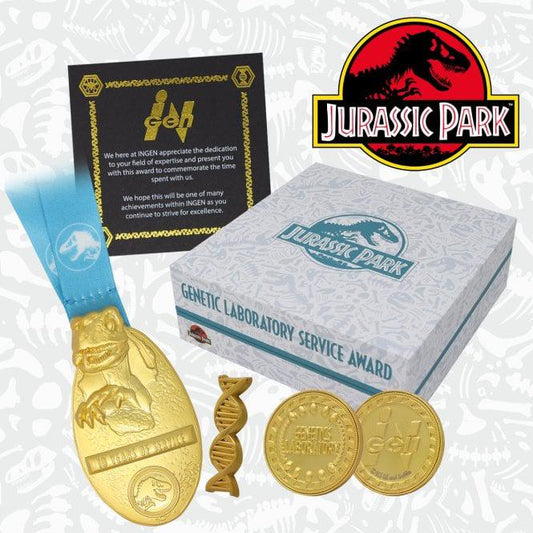 Fanattik Jurassic Park Genetics Division Service Award Collectors Box