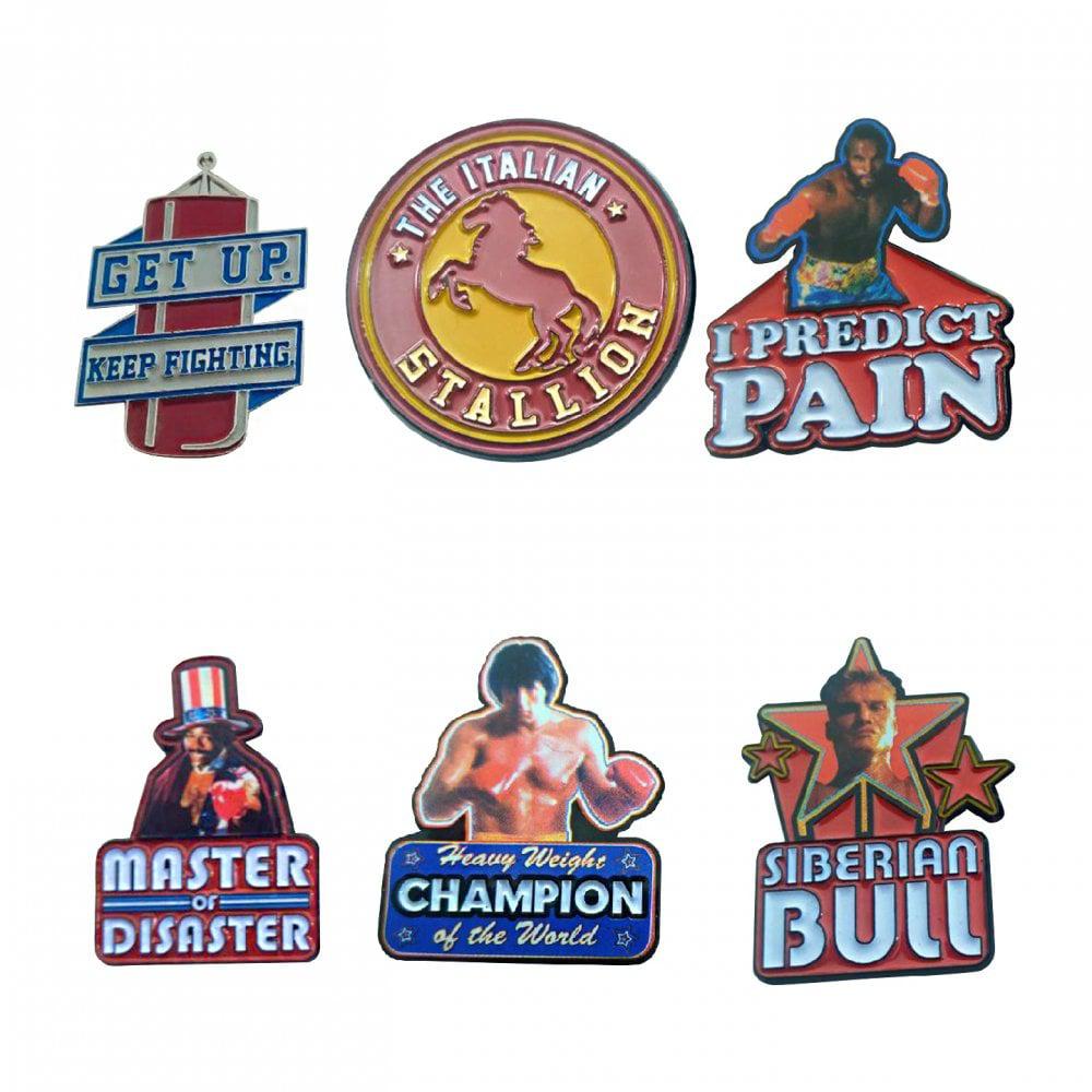 Fanattik Rocky 45th Anniversary Limited Edition Pin Badges Set of 6