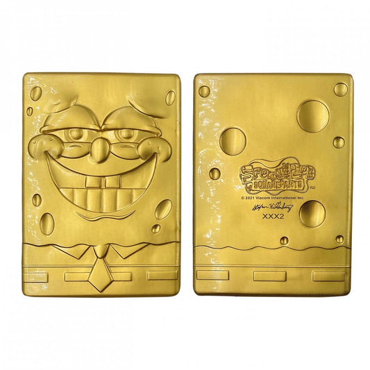 Fanattik Spongebob Squarepants Limited Edition Numbered 24K Gold Plated Ingot